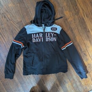 Harley-Davidson Black and White Hoodie